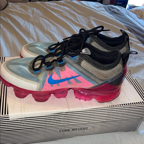 Nike Kids VaporMax Sneakers - Gray and Pink - Picture 3 of 3